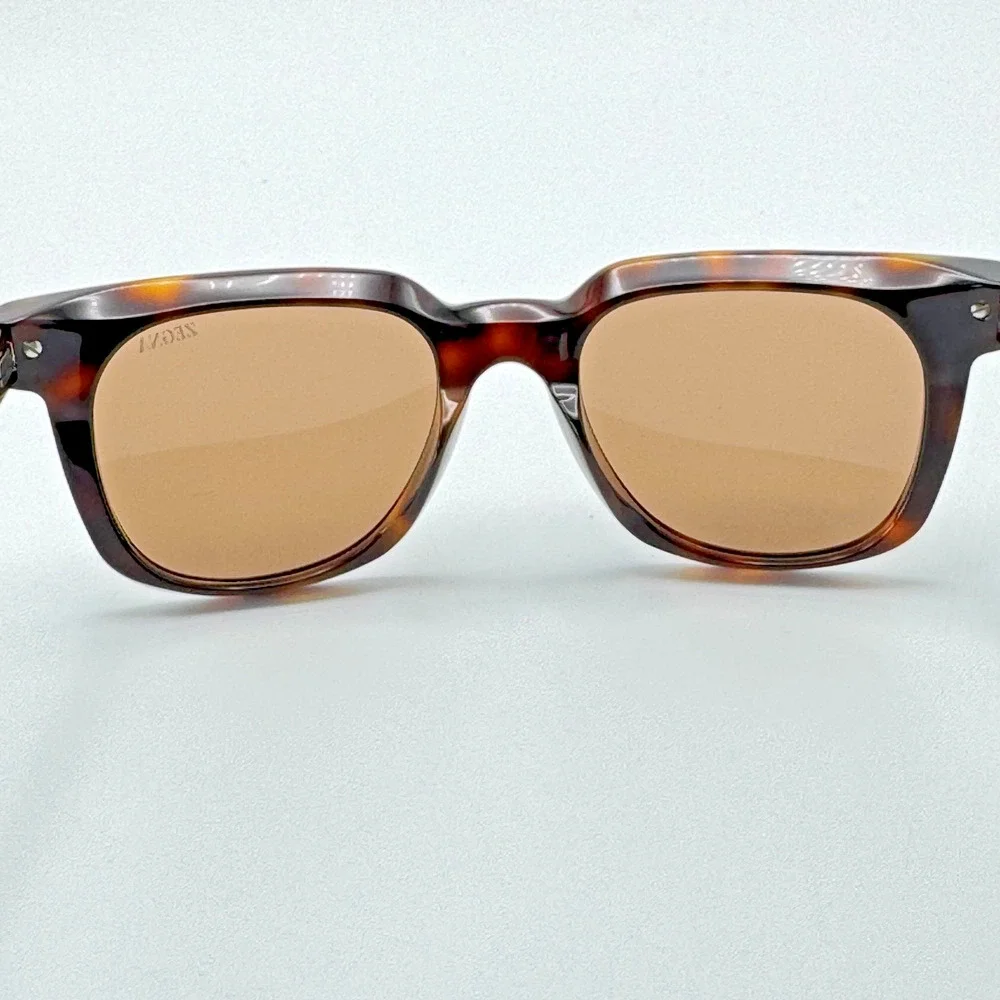 Ermenegildo Zegna Sunglasses EZ0248 52E Dark Havana Frame Brown Lens 50mm New